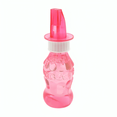 Frasco en forma de refresco con silbato y jabón para hacer burbujas, variedad - Mishop Mexico