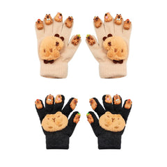 Guantes afelpados infantiles con figuras de capibara, variedad - 81470 - Mishop Mexico