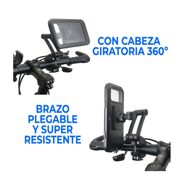 Soporte funda ele-gate ajustable a manubrio de motocicleta para teléfono celular / cy-n5