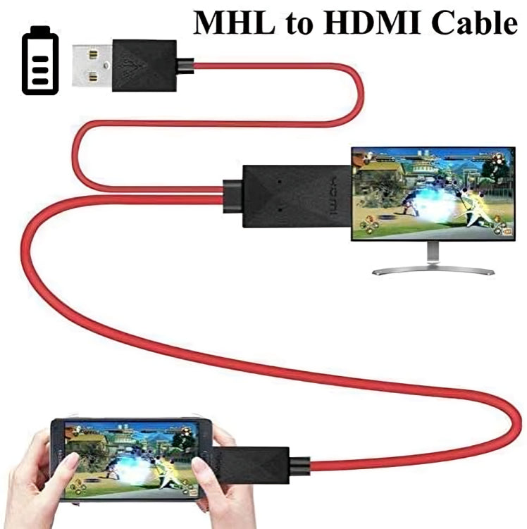 Adaptador universal Micro USB MHL a HDMI Media HDTV Imagen secundaria del producto