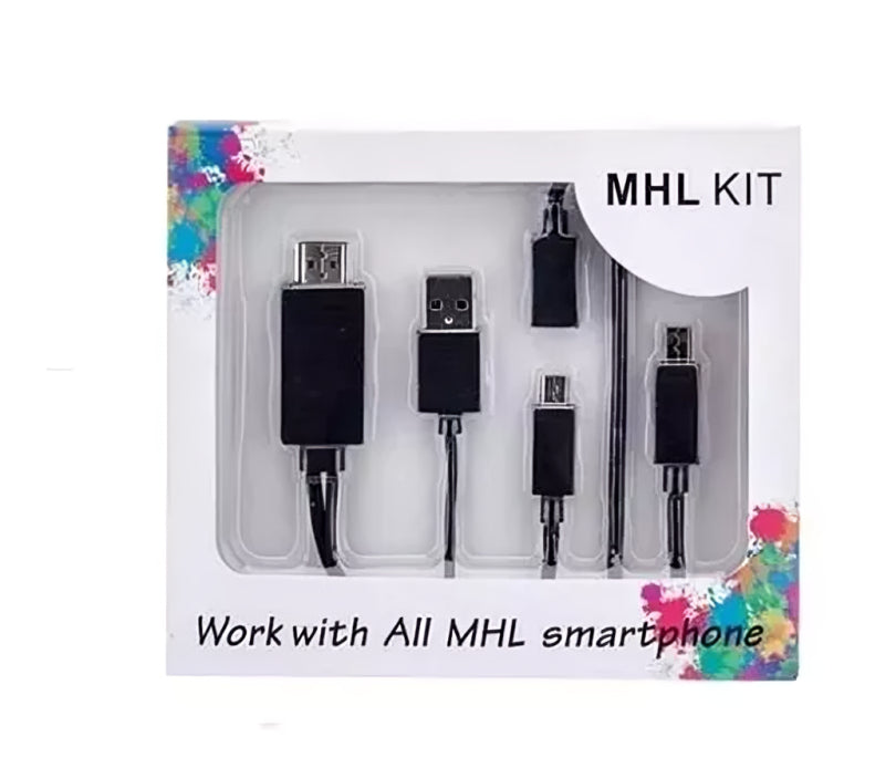 Adaptador universal Micro USB MHL a HDMI Media HDTV Imagen principal del producto
