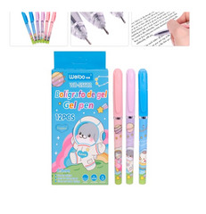 Caja de boligrafos tinta negra diseño astronauta de animales - WB-55602