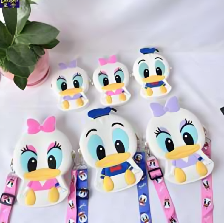 Bolsita de silicona diseño de pato donald & Daisy duck - KM-G04 Imagen principal del producto