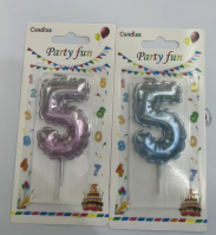 Velas de número 5 degradados - RD-1