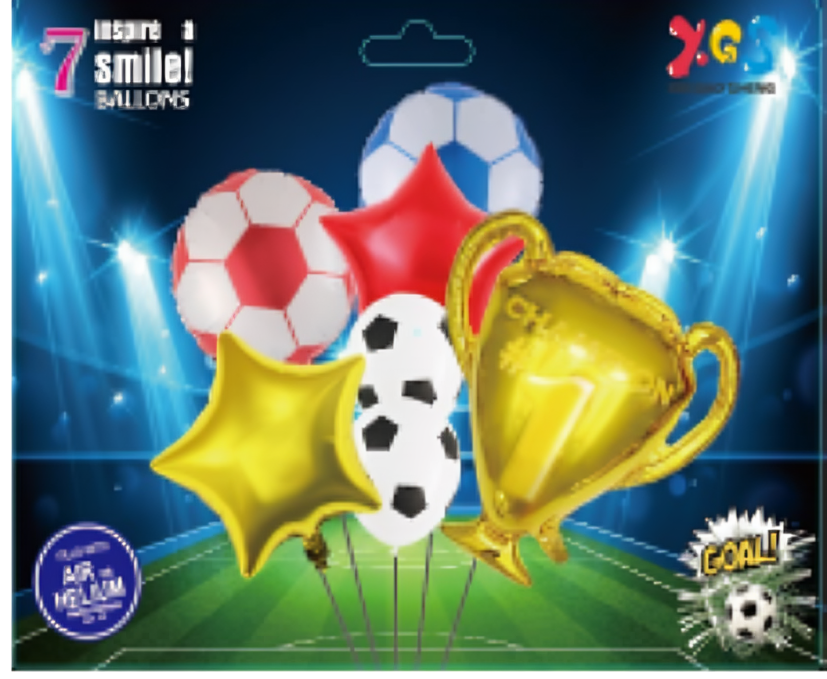 Buquet de globos diseño de futball - 1626-25 Imagen principal del producto
