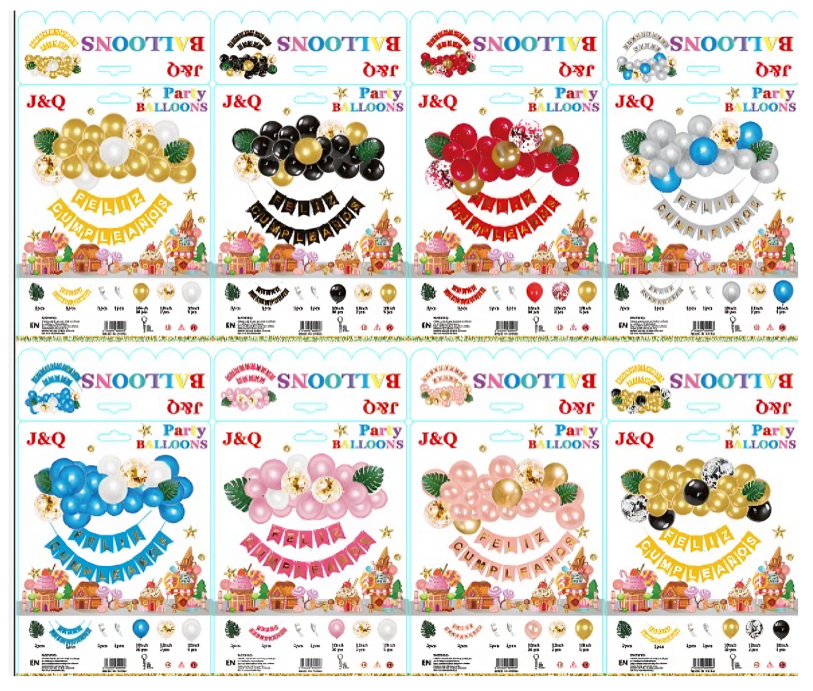 arco de hojas español Juego de globos - 448-1