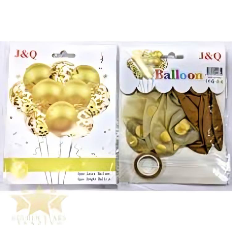 Conjunto de globos con  lentejuelas 10pz - 34809-4
