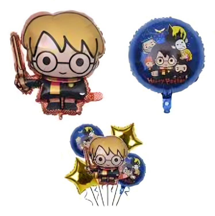 Set de globos de aluminio diseño de harry poter - 809-75-152