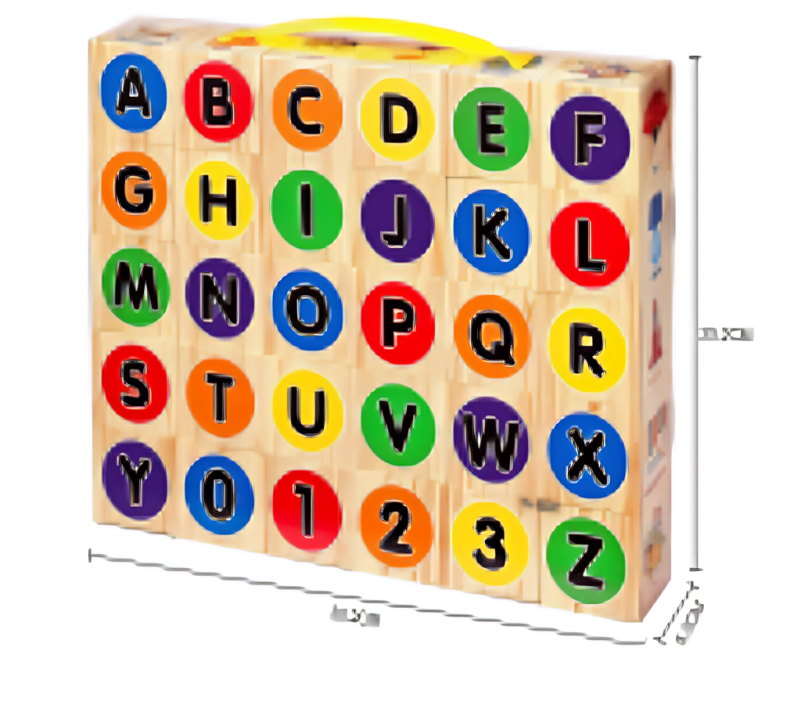 Juego de bloques de letras 5x5x5 - CLWJ-CLB30A