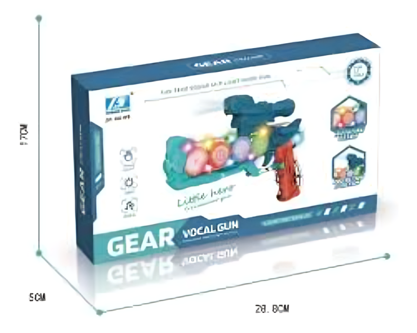 Pistola de juguete con sonido imitacion - KG-DF-49218B