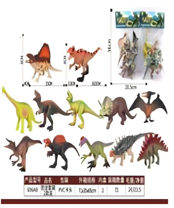Juguete grupo de animal dinosaurios - SZX-606-AB