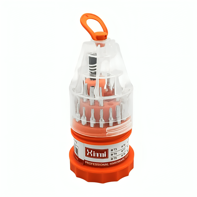 Desarmador de punta magnética con 31 puntas intercambiables / xinmi / lsd-6134