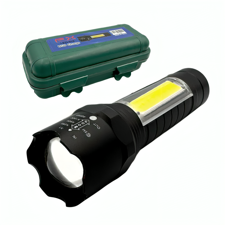 Lámpara metálica recargable, con apertura variable y 3 modos de iluminación, variedad de usos / fx / led-918 Imagen principal del producto