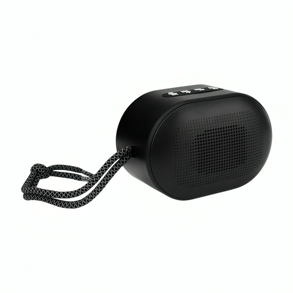 Bocina fol, portátil, ovalada inalámbrica, puerto usb, tf y radio + luz rgb
