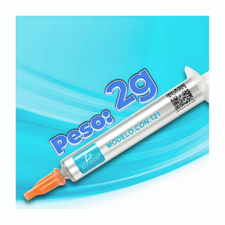 Pasta térmica disipadora de calor ideal para refrigerar el procesador sin agentes corrosivos, 2g  CON.121 Imagen secundaria del producto