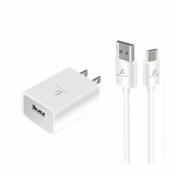 Combo cargador con entrada v8 de carga rápida a 1a / ch.90
