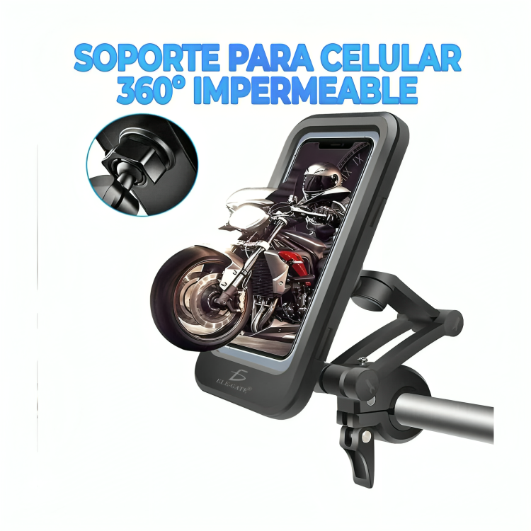 Soporte funda ele-gate ajustable a manubrio de motocicleta para teléfono celular / cy-n5 Imagen secundaria del producto