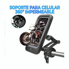 Soporte funda ele-gate ajustable a manubrio de motocicleta para teléfono celular / cy-n5