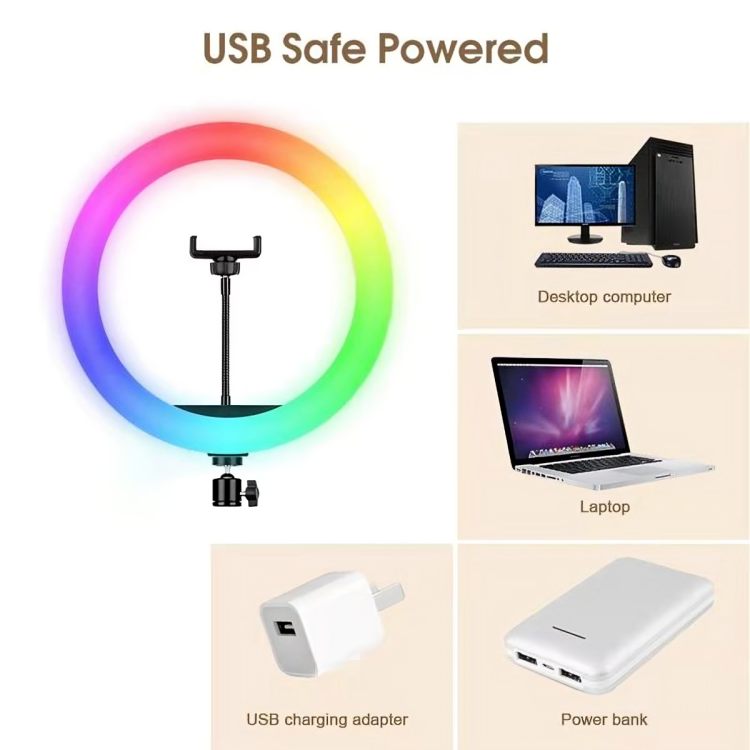 Aro de luz RGB 18" DP-10177 Imagen secundaria del producto
