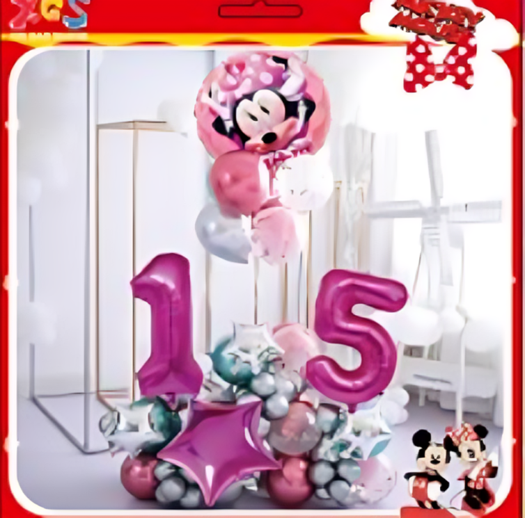 buquet de globos diseño de dibujos animados - 1626-38 Imagen secundaria del producto