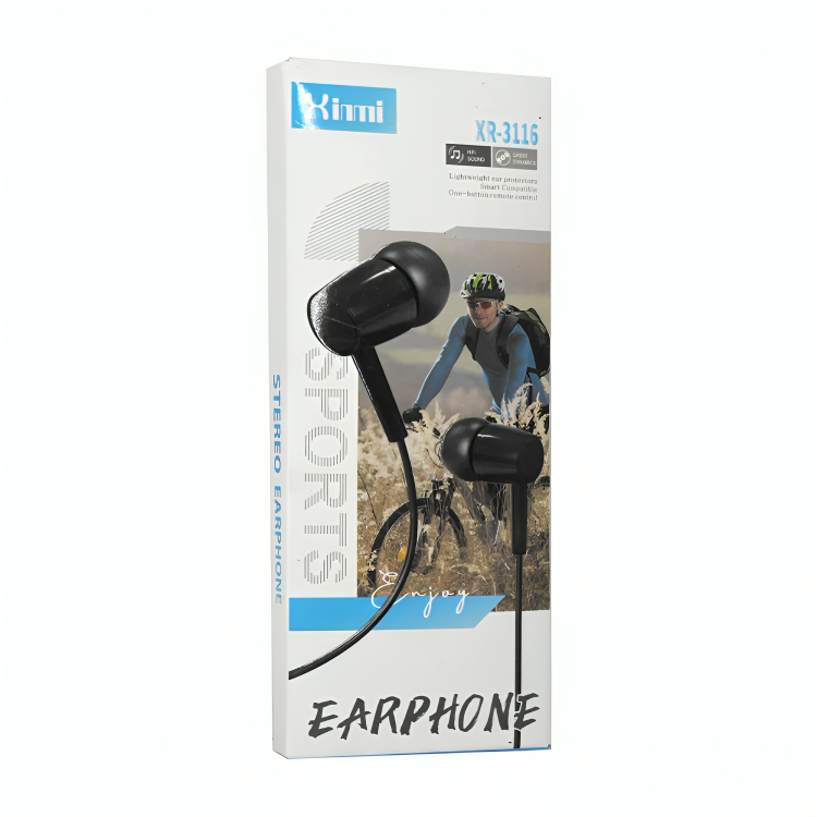 Audífonos alámbricos earphone sports xinmi con entrada auxiliar 3.5mm Imagen principal del producto