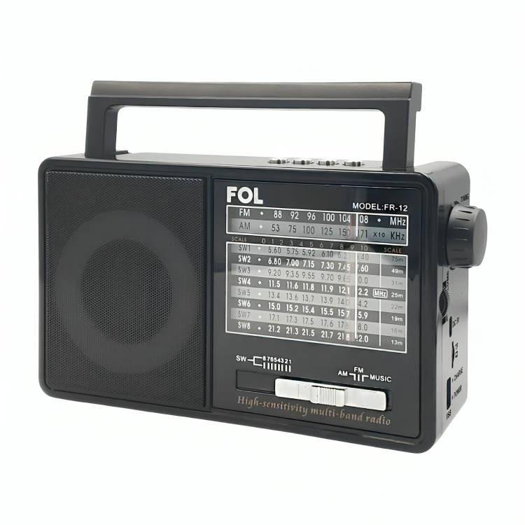 Radio bocina fol multifuncional, puerto usb, tf y fm, inalámbrico con luz rgb FR-12 Imagen secundaria del producto