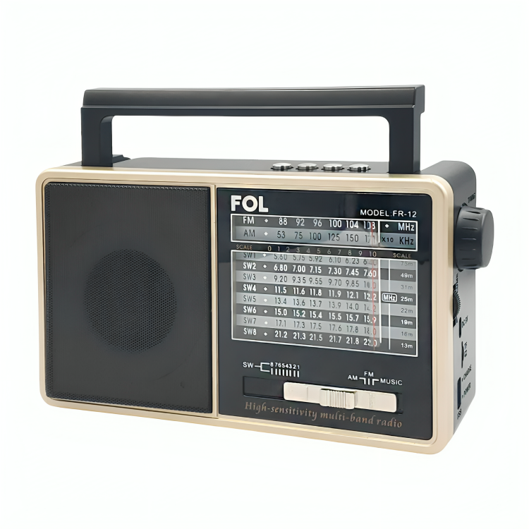 Radio bocina fol multifuncional, puerto usb, tf y fm, inalámbrico con luz rgb FR-12