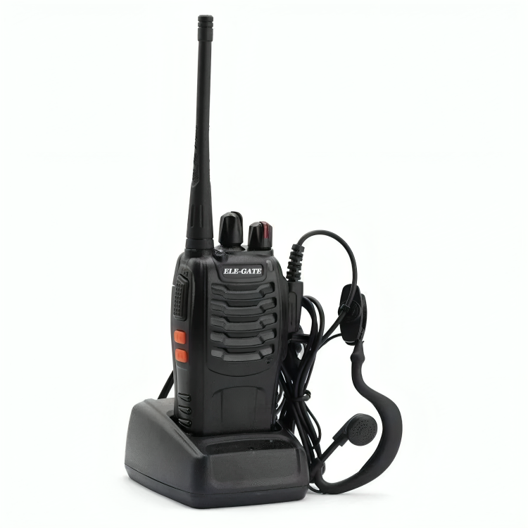 Radio fm walkie talkie, con base para carga y accesorios / con.43 Imagen principal del producto