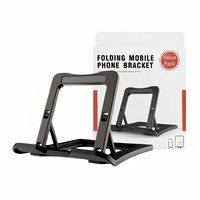 Mini soporte plegable de plástico para teléfono celular o tablet, variedad de colores / s325