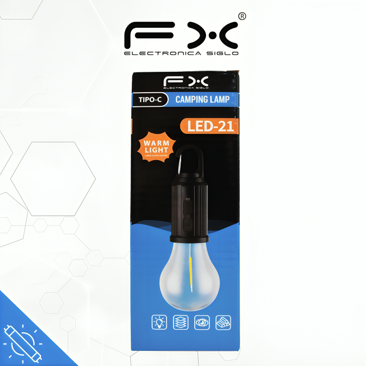 Foco recargbale luz calida FX LED-21 Imagen principal del producto