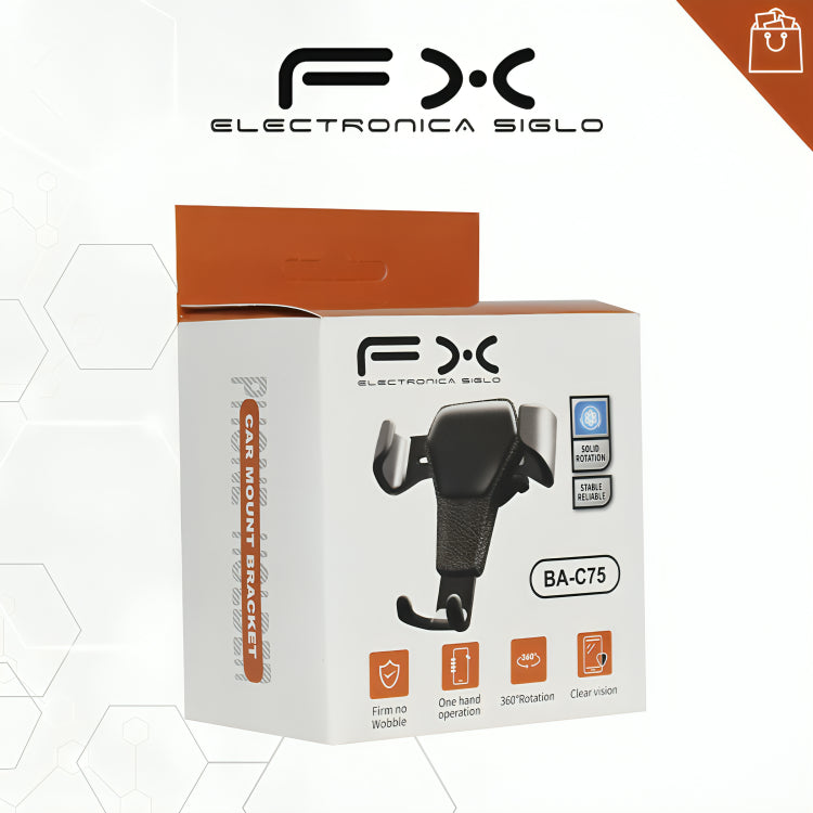 Soporte fx de celular ajustable con rotación 360° para automóvil BA-C75