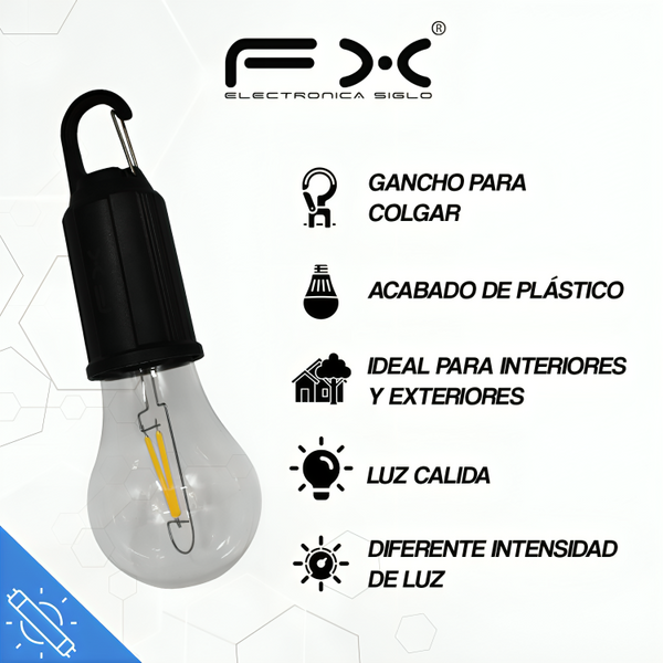 Foco recargbale luz calida FX LED-21
