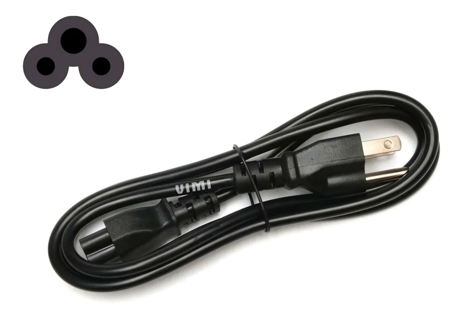 Cable de corriente trifásico para laptop de 1.2 metros / 2.5a 250v WI.26 Imagen secundaria del producto
