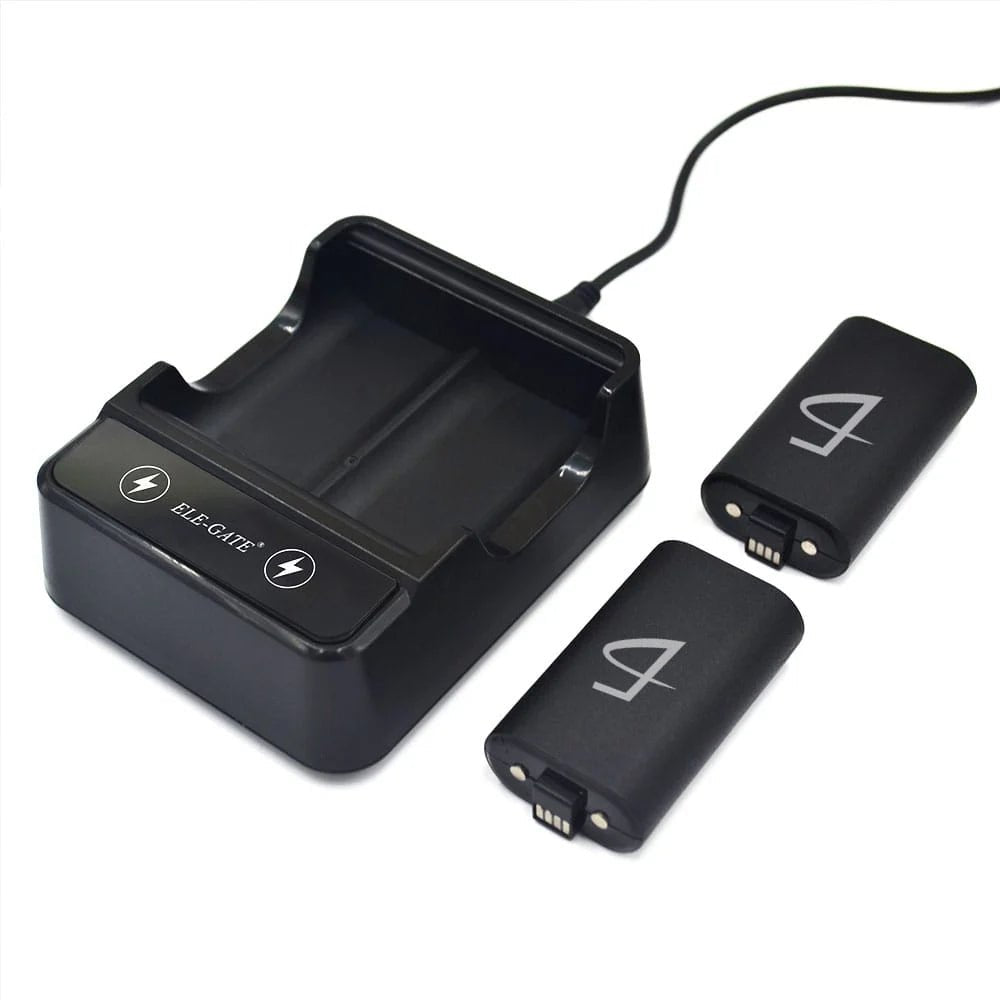 Juego de 2 baterías recargables compatibles con Xbox one s/x con base de carga doble y cable usb 2800mAh / ch.gm.09 - Mishop Mexico Imagen principal del producto