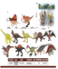 Juguete grupo de animal dinosaurios - SZX-606-AB