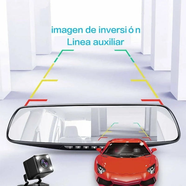 Kit de 2 cámaras para coche, adheribles en el retrovisor, con variedad de funciones - web.33 - Mishop Mexico