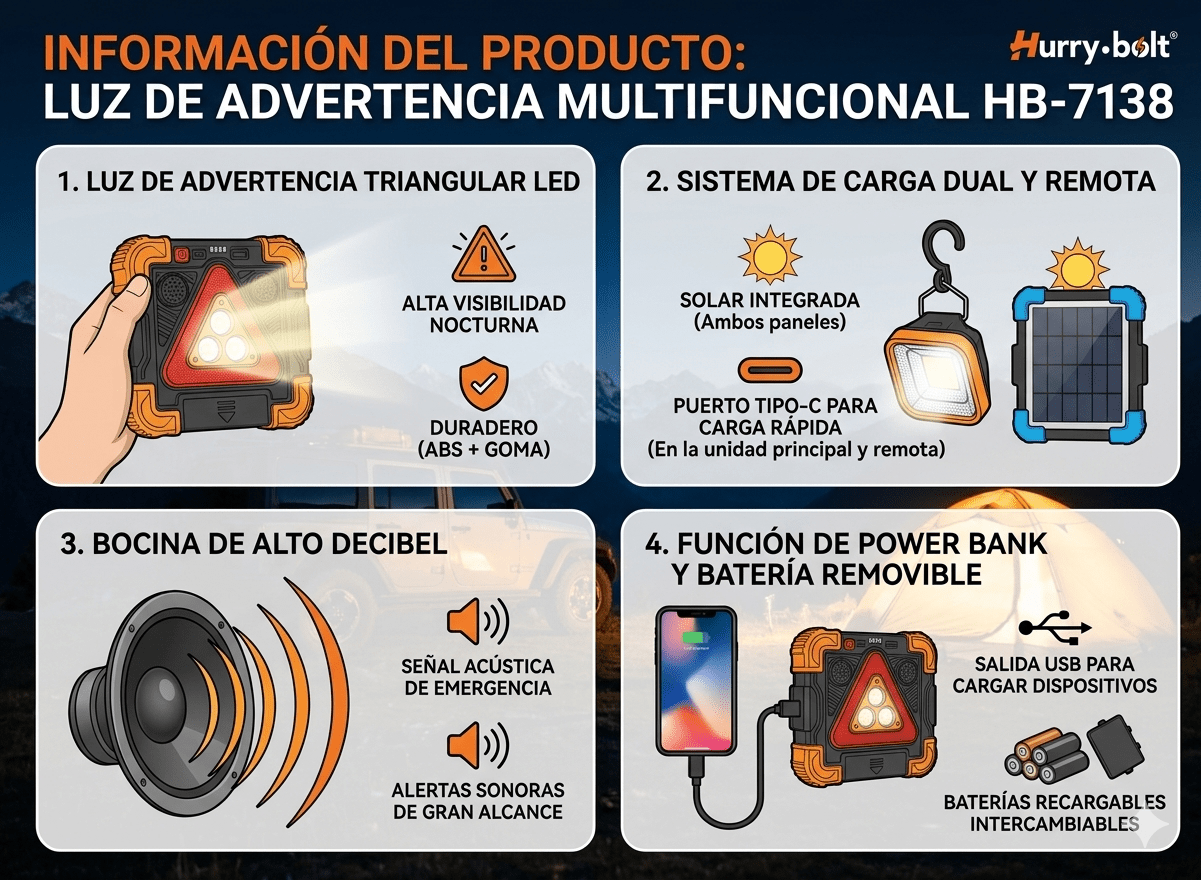 Luz de advertencia de bocina multifuncional - NGSD352 Imagen secundaria del producto