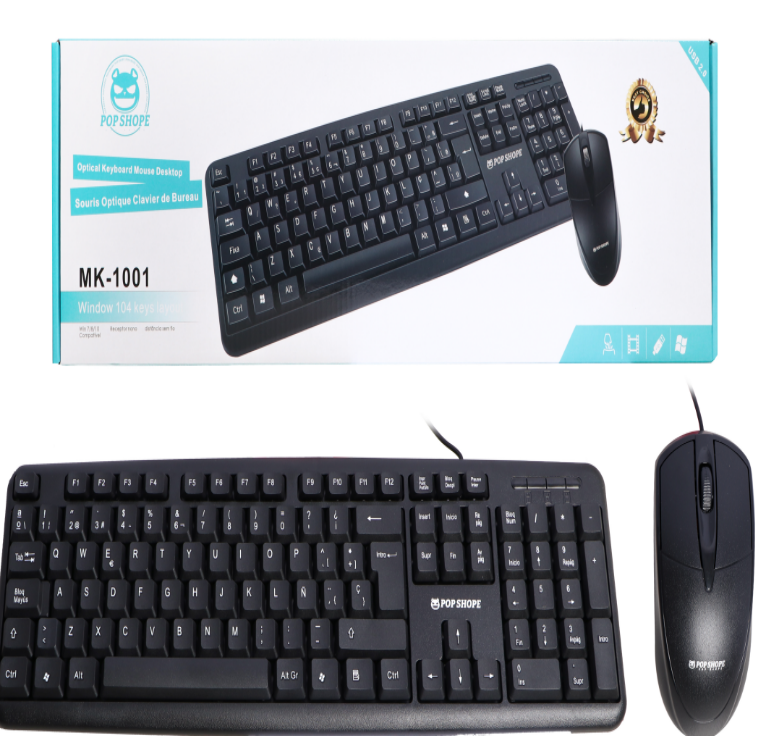 Teclado analambrico con mouse 	MK1001 Imagen principal del producto