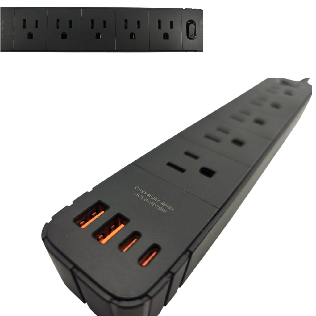 Multi Contacto De Barra LYZON BDC - 5 - Mishop Mexico