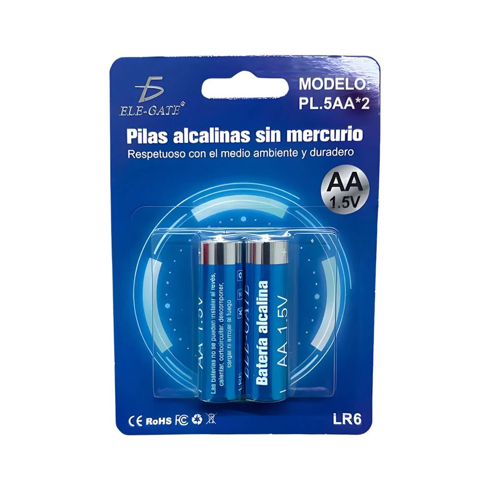Paquete 2 pilas alcalinas aa de 1.5v / pl.5aa.2 - Mishop Mexico