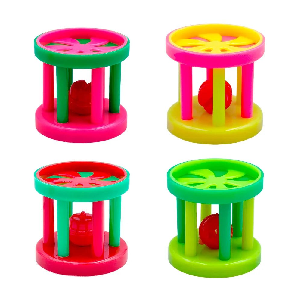 Paquete con 4 ruletas para gato con cascabel, multicolores - 73478 - Mishop Mexico Imagen principal del producto
