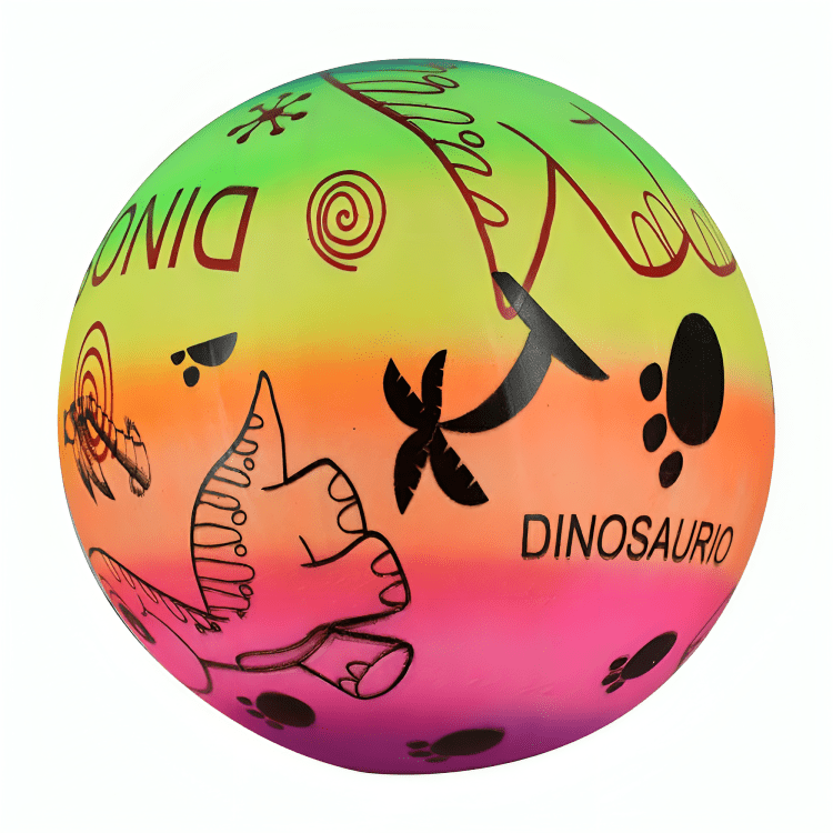 Pelota desinflada multicolor de látex con estampado, variedad de diseños / g-920-30 / 90849 / y-010-41 - Mishop Mexico