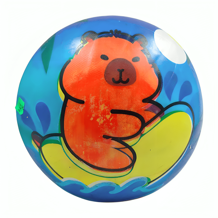 Pelota desinflada multicolor de látex con estampado, variedad de diseños / g-920-30 / 90849 / y-010-41 - Mishop Mexico