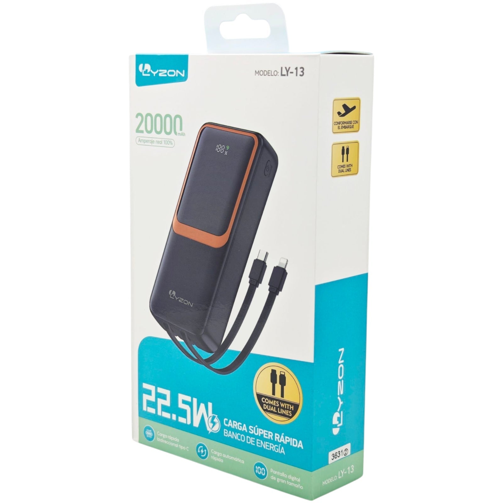 Pila Power Bank LYZON LY - 13 - Mishop Mexico Imagen principal del producto