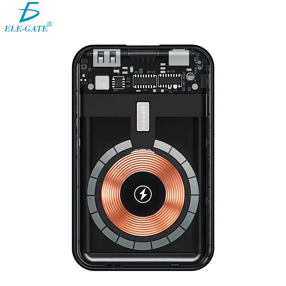 Power bank ele - gate portátil de 10000mah con variedad de entradas y carga inalámbrica - pw.18 - Mishop Mexico Imagen principal del producto