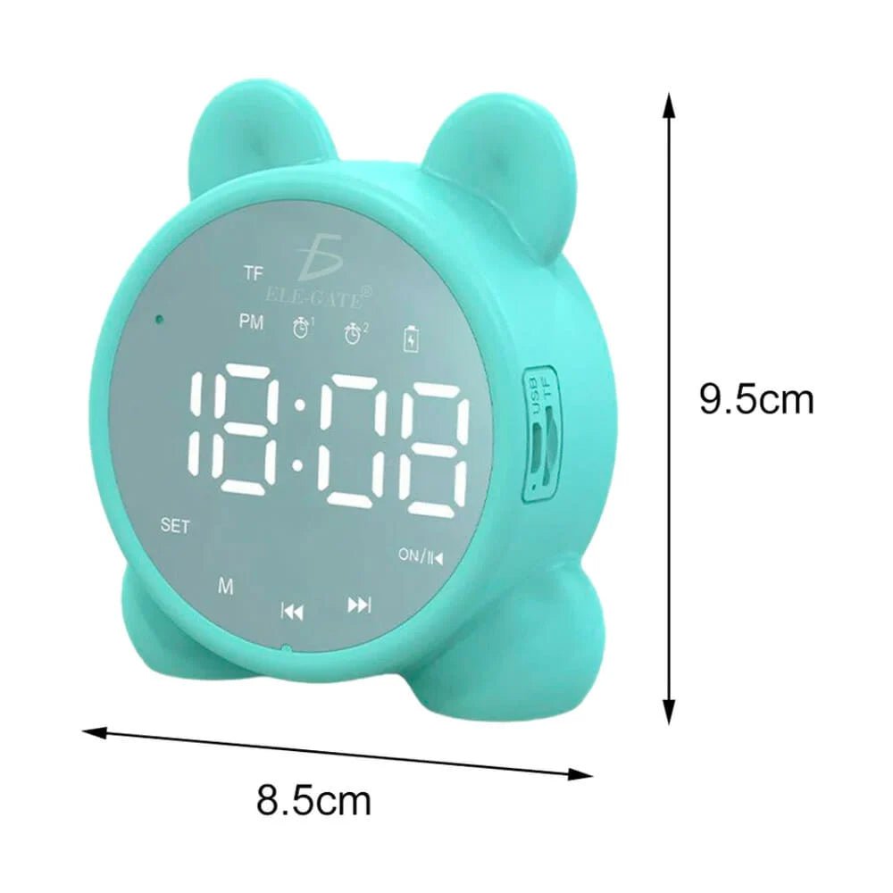 Reloj despertador bocina bluetooth ele - gate con luz y función espejo, variedad de colores - bc.p1 - Mishop Mexico