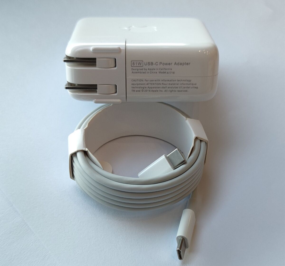 Cargador tipo C de 61W para MacBook Pro, adaptador de corriente de 13/12 pulgadas, 2021, 2020, 2019, 2018, 2017, 2016, 13/12 para MacBook Air Imagen secundaria del producto