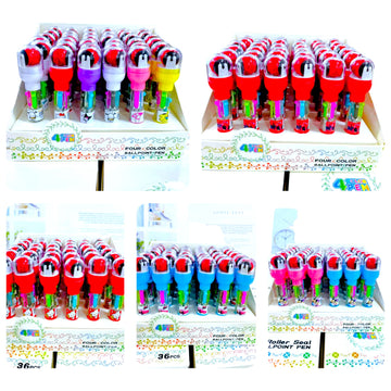 Caja de plumas 36 pz LE-PLUMAS 4EN1 CON SELLO