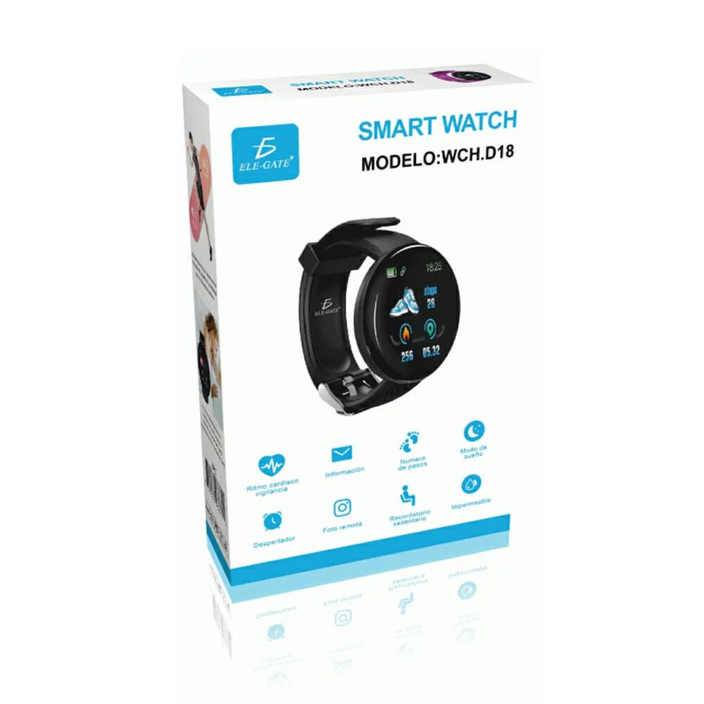 Smart watch deportivo pantalla táctil a color TFT de 1.44 pulgadas - wch.d18 - Mishop Mexico