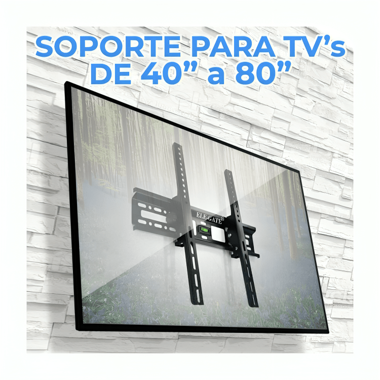Soporte metálico fijo ele - gate para pantalla de 42 a 80 pulgadas / hold.84 - Mishop Mexico